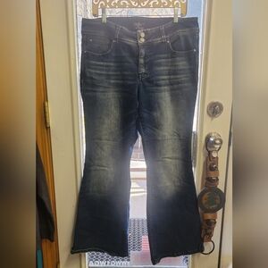 Dark Blue Flare Jeans